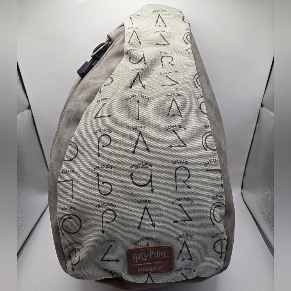 Loungefly Harry Potter Spells Sling Bag EUC - Picture 1 of 9